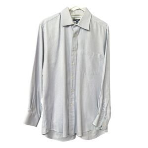 Ted Baker London Men's Blue Shirt Long Sleeve Button Up Size 16 32/33 #G1264